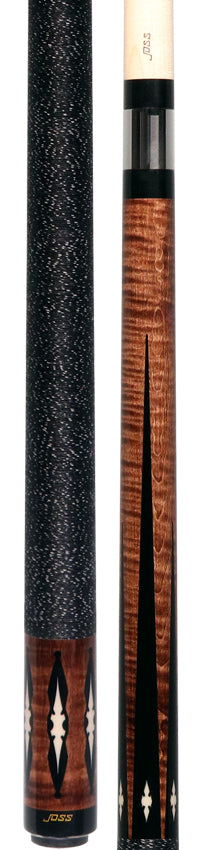 Joss Walnut-Stained Maple with Black Points Pool Cue - JC20-17