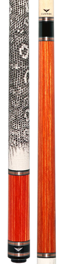Cueroc CR-N06 Galaxy Pool Cue - Dymond Tulipwood with Ring-Tailed Lizard Wrap