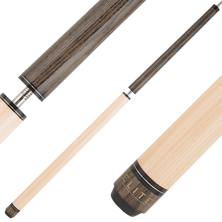 Elite ELBJGY Break/Jump Cue - Grey Stain and Birdseye Maple