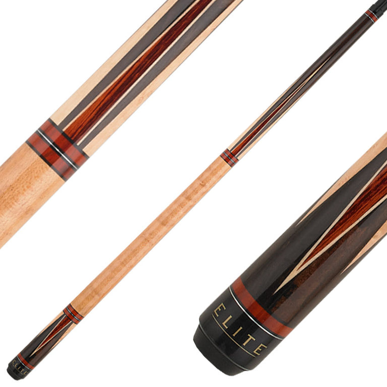 Elite EP13 Cue - Ebony Stained with Cherrywood and Birdseye Maple Points