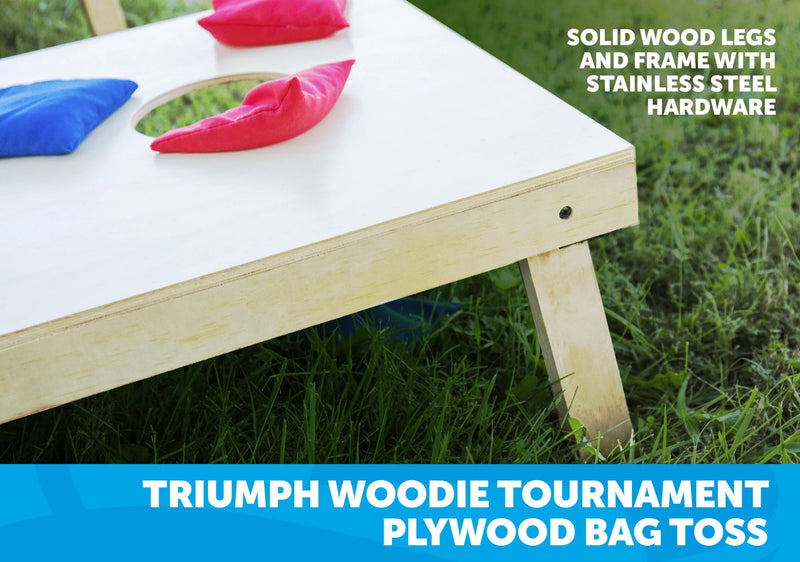 Triumph Cornhole Boards Set Woodie Tournament 2x4