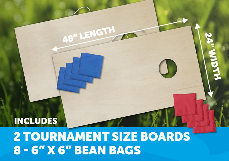 Triumph Cornhole Boards Set Woodie Tournament 2x4