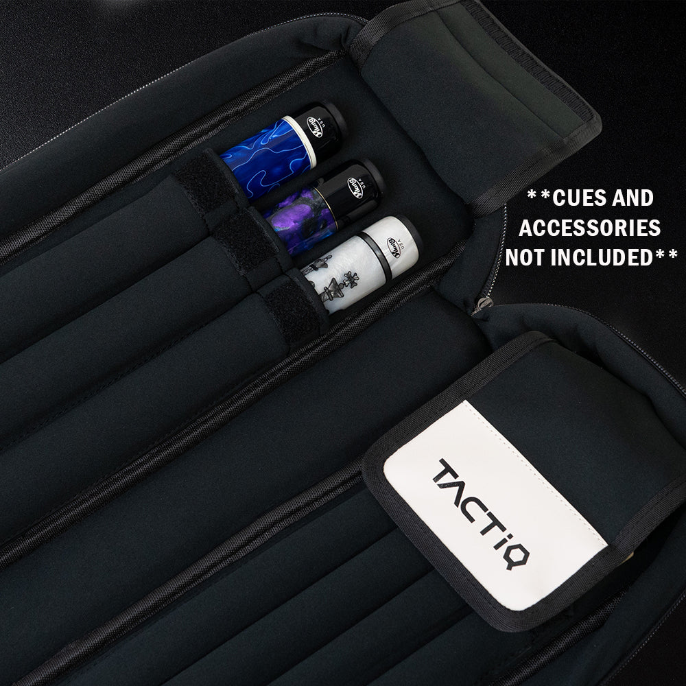 TACTiQ Flux Series 3x4 Soft Cue Case - Black/Gray