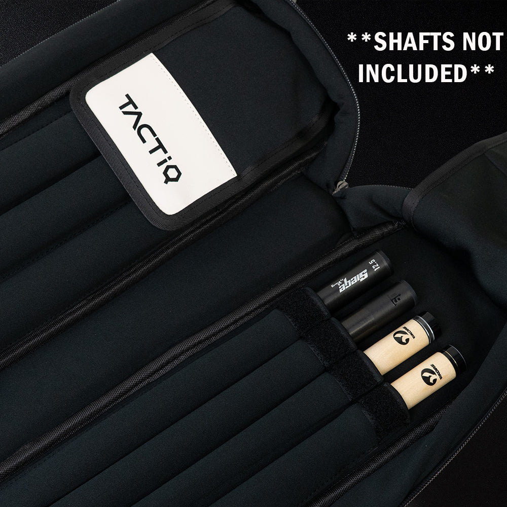 TACTiQ Flux Series 3x4 Soft Cue Case - Black/Gray