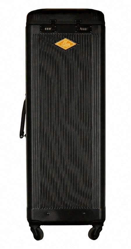 J Flowers Black 20x44 Hard Dealer Rolling Pool Cue Case - JFC2044BK