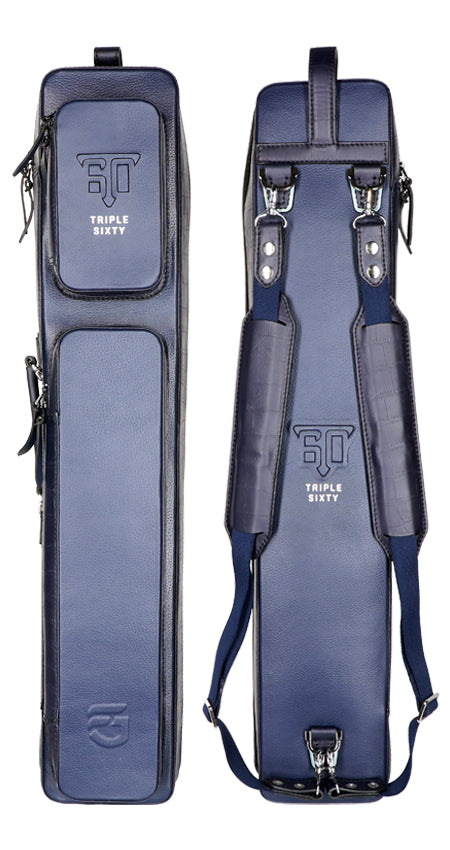 Triple 60 Fedor Gorst Limited 4X8 Soft Cue Case - Custom Two-Tone Blue Leather
