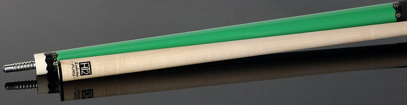 Fury CA7 Pool Cue with Sharkskin Leather Wrap - Vivid Green