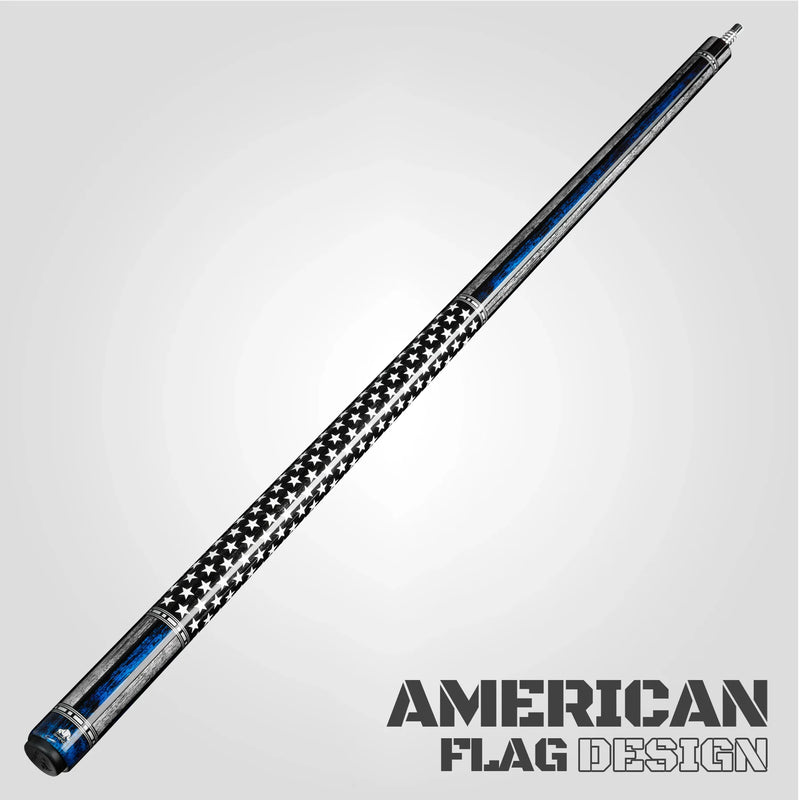 Rhino RCVOYALLSTAR Voyager Series All Star Carbon Pool Stick - No Wrap with 12.5mm Carbon Shaft