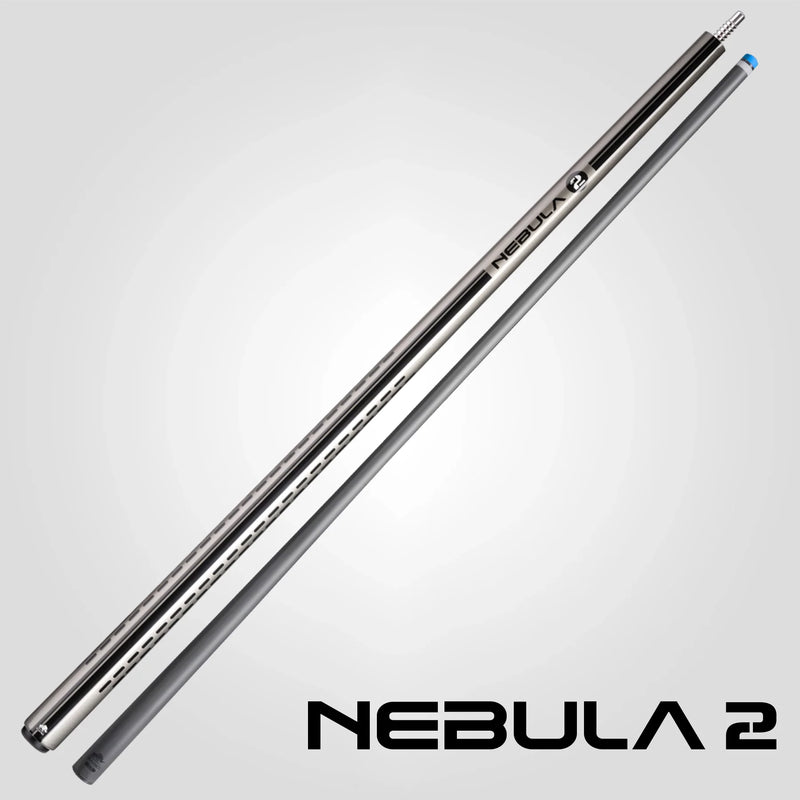 Rhino RCNEB2NWGY Nebula 2 No Wrap Pool Cue - Charcoal Gray