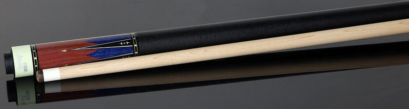 Fury VT3 Graphic Pool Cue with Pebble Grain Leather Wrap