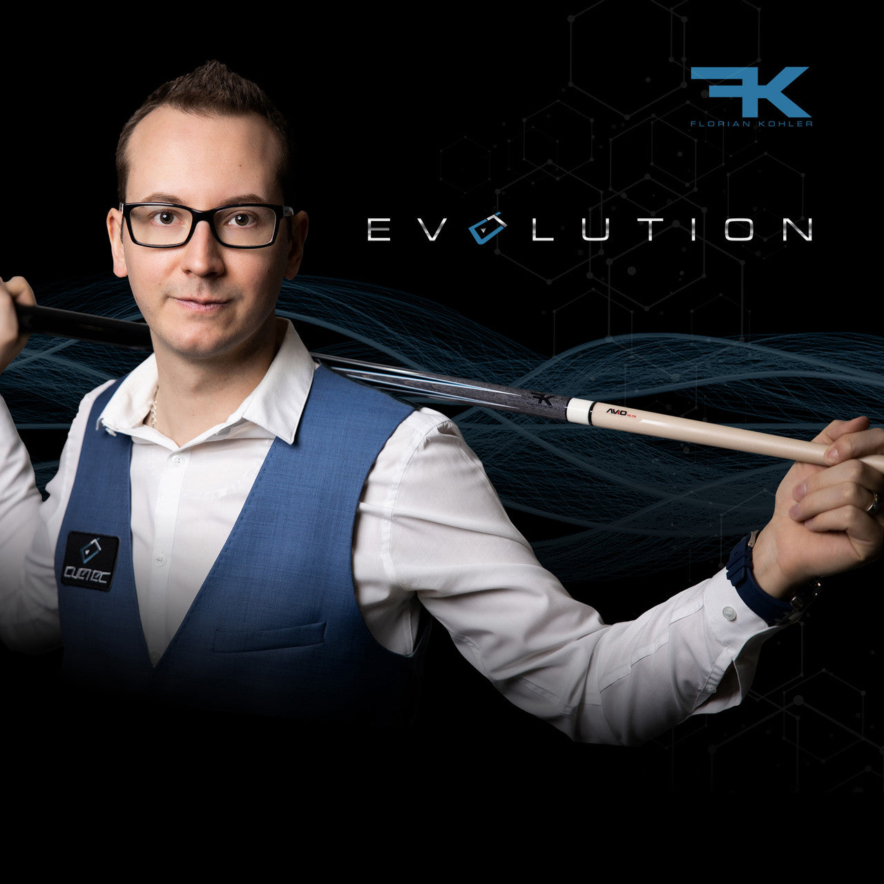 Cuetec Avid Era Sneaky Pete Cue 6PT Gray LW - Florian Kohler Edition