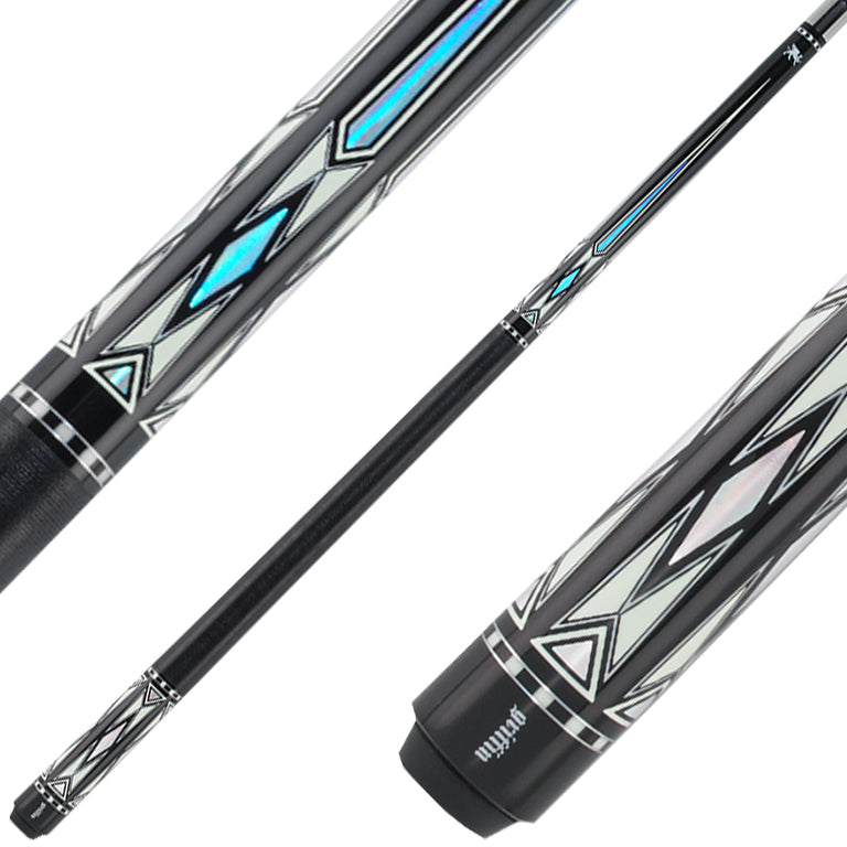 Griffin Cues GR40- Black with Pearlized and Mirrored Points