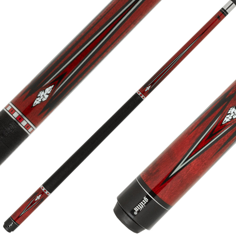 Griffin Cues GR64 - Blood Red Stain with Black and White Points