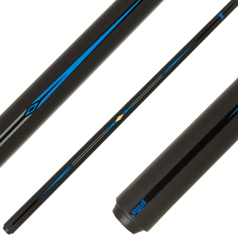 Griffin Cues GRBK01 Break Cue - Black with Blue and Gray Points