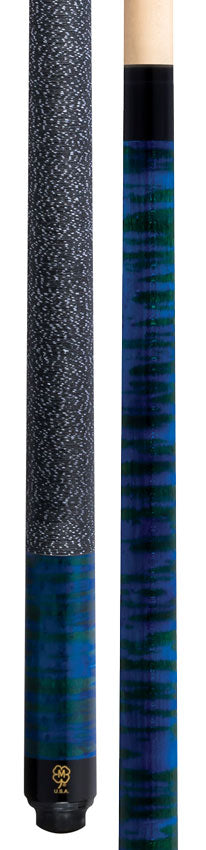 McDermott GS08 GS Series Pool Cue - Blue / Green Washed Maple with Irish Linen Wrap