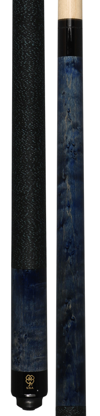 McDermott GS11 GS Series Pool Cue - Gray / Blue Washed Maple with Irish Linen Wrap