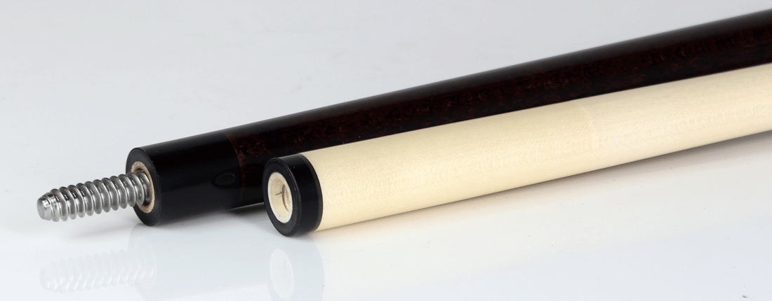 McDermott GS13 GS Series Pool Cue - Dark English Stained Michigan Maple with Irish Linen Wrap