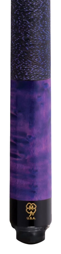 McDermott GS15 GS Series Pool Cue - Purple/Blue Washed Birdseye Maple with Irish Linen Wrap