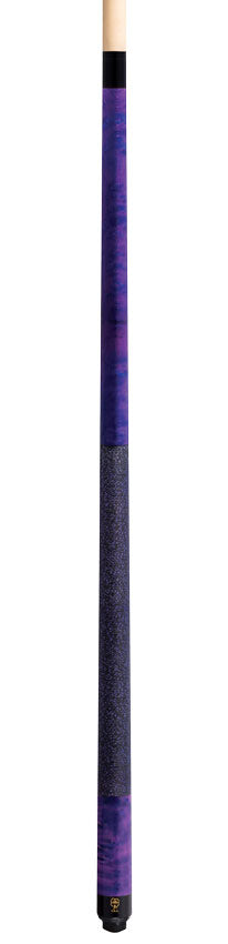 McDermott GS15 GS Series Pool Cue - Purple/Blue Washed Birdseye Maple with Irish Linen Wrap