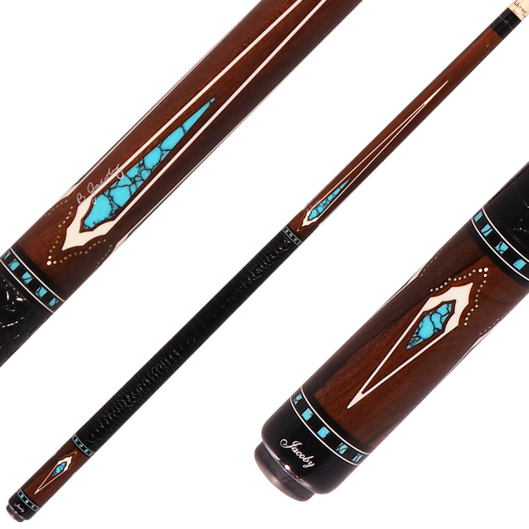 Jacoby Zircote Buffalo Turquoise Pool Cue - HB8