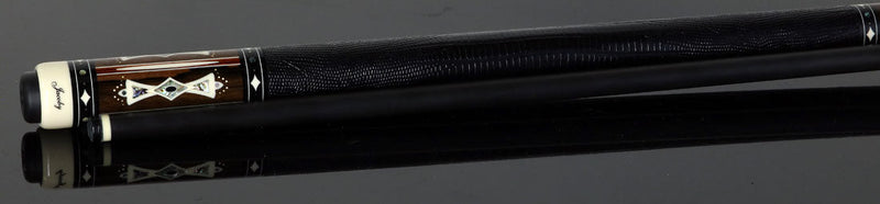 Jacoby HL4 Heritage Collection Pool Cue - Ziricote with Cocobolo Points and Abalone Inlays