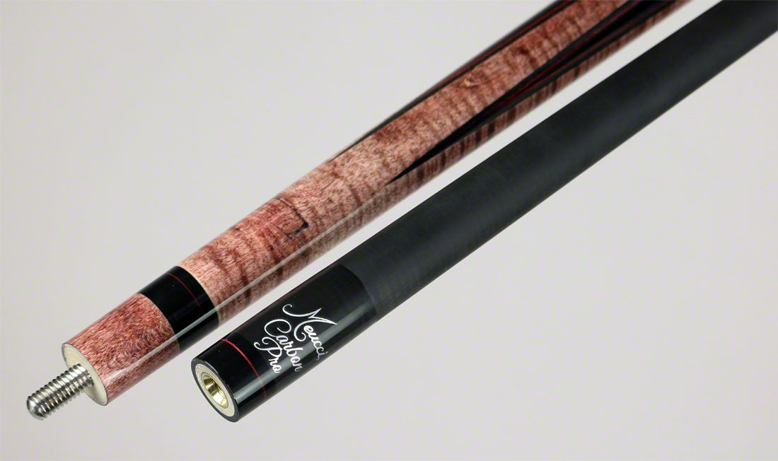 Meucci Hall Of Fame Series HOF07BURC Pool Cue - Medieval Burgundy Stained with Carbon Shaft