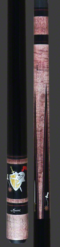 Meucci Hall Of Fame Series HOF07BURC Pool Cue - Medieval Burgundy Stained with Carbon Shaft