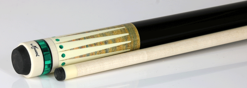 Meucci  Hi Pro HP03G Pool Cue with Pro Shaft - Gray Wash Stained