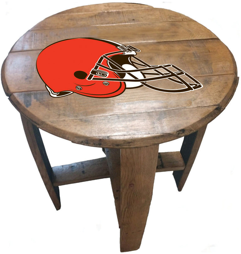NFL Fan's Choice Oak Barrel Table