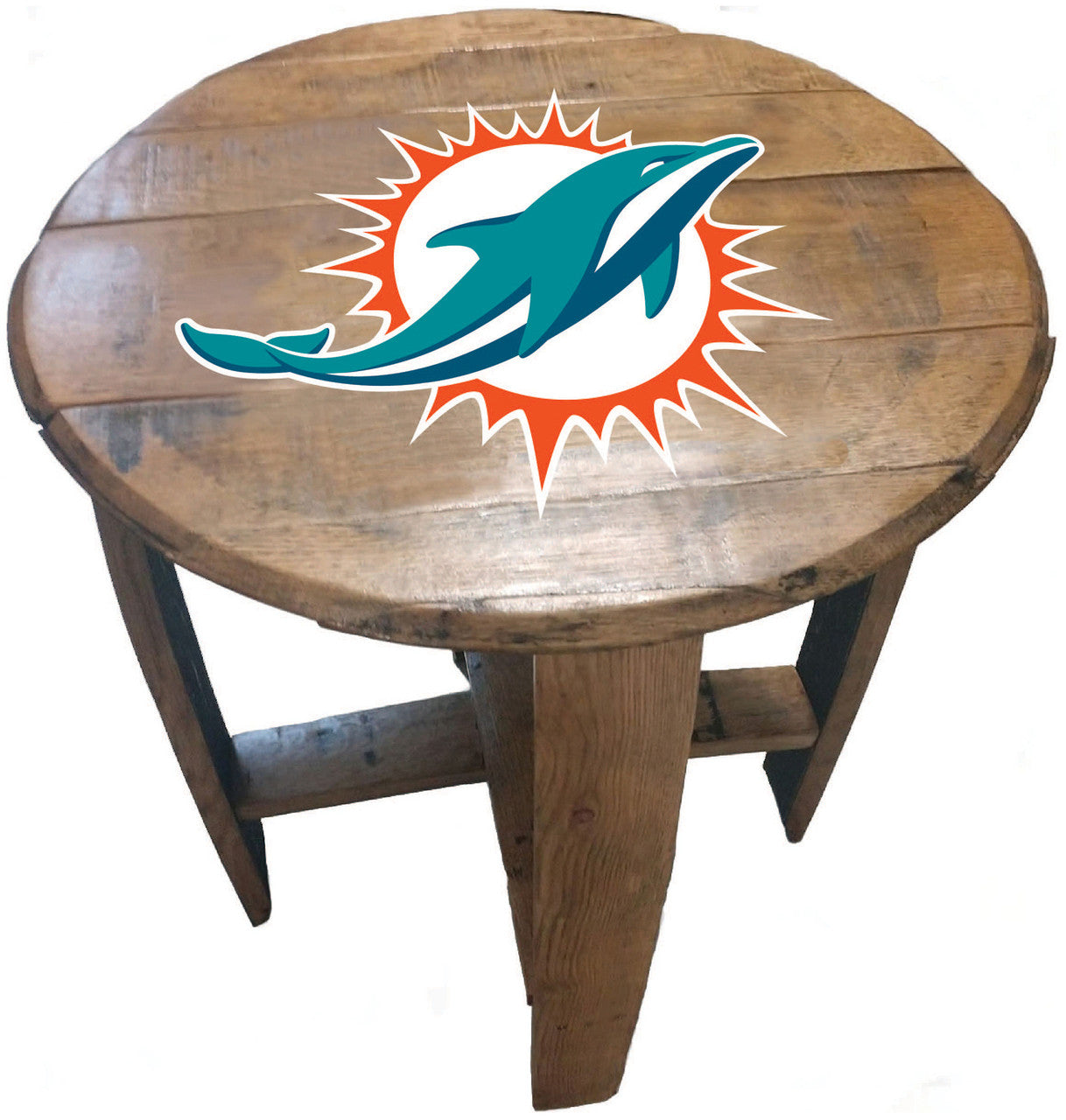 NFL Fan's Choice Oak Barrel Table
