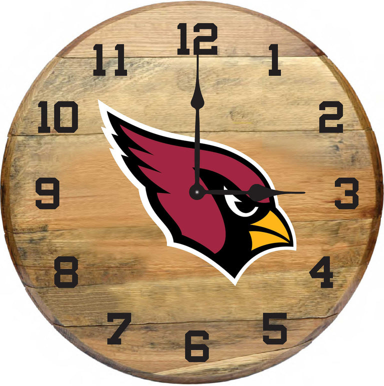 NFL Fan's Choice Oak Barrel Clock