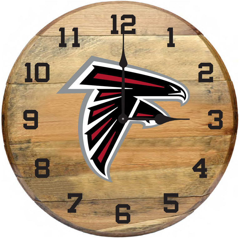 NFL Fan's Choice Oak Barrel Clock