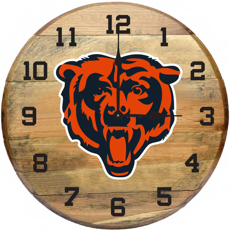 NFL Fan's Choice Oak Barrel Clock