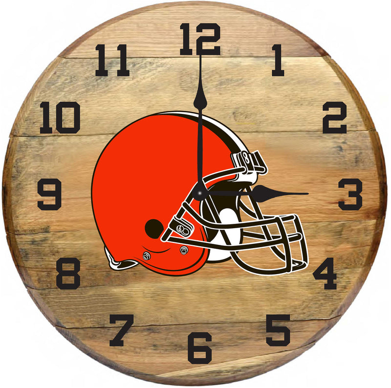 NFL Fan's Choice Oak Barrel Clock
