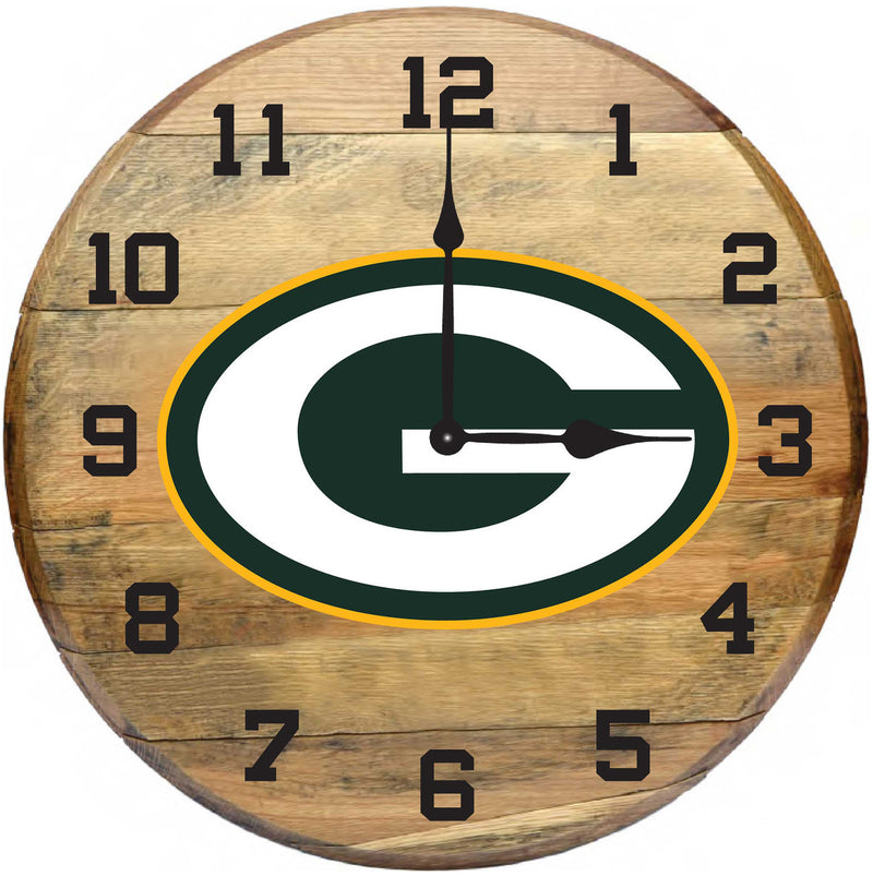 NFL Fan's Choice Oak Barrel Clock