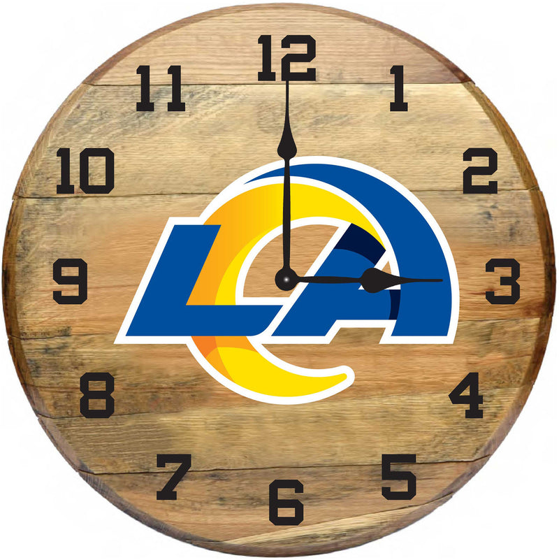 NFL Fan's Choice Oak Barrel Clock