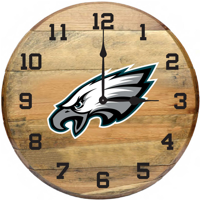 NFL Fan's Choice Oak Barrel Clock