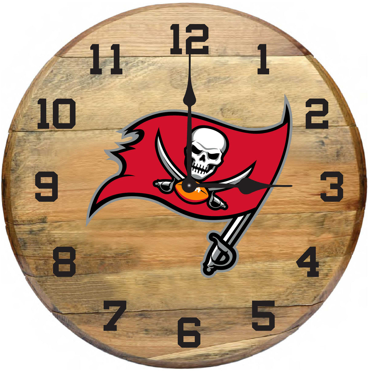 NFL Fan's Choice Oak Barrel Clock