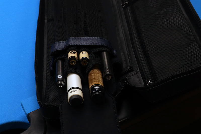Triple 60 Fedor Gorst Limited 4X8 Soft Cue Case - Custom Two-Tone Blue Leather