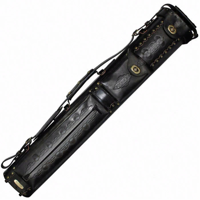 Instroke Saddle DO3 3x5 Hard Cue Case - Black Air Brushed