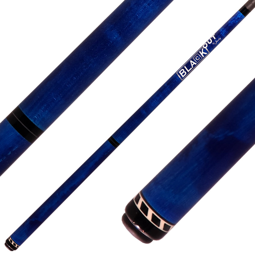 Jacoby BlaCkOut JACBKOUTBL No Wrap Break/Jump Cue - Blue