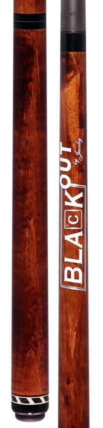 Jacoby BlaCkOut JACBKOUTBR No Wrap Break/Jump Cue - Brown