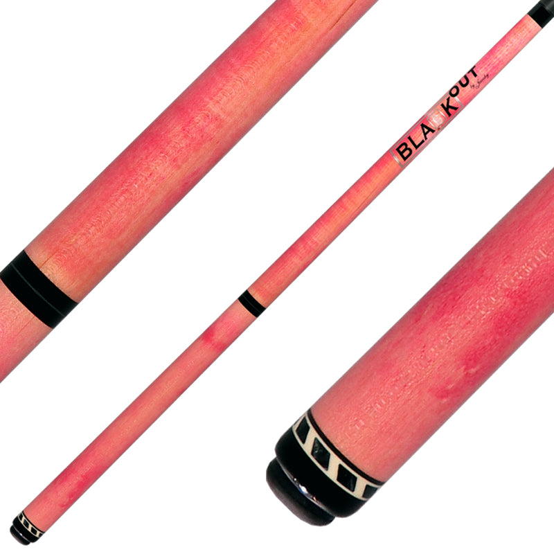 Jacoby BlaCkOut JACBKOUTPK No Wrap Break/Jump Cue - Pink