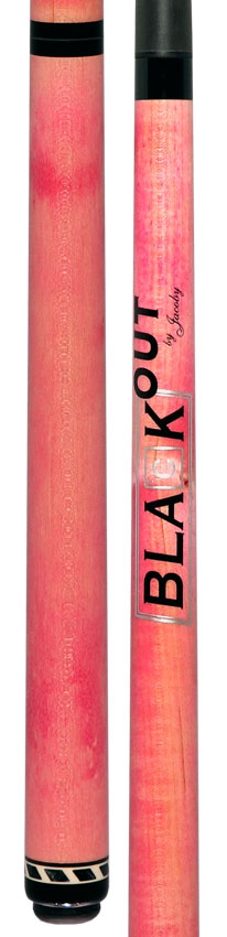 Jacoby BlaCkOut JACBKOUTPK No Wrap Break/Jump Cue - Pink