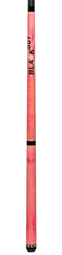 Jacoby BlaCkOut JACBKOUTPK No Wrap Break/Jump Cue - Pink