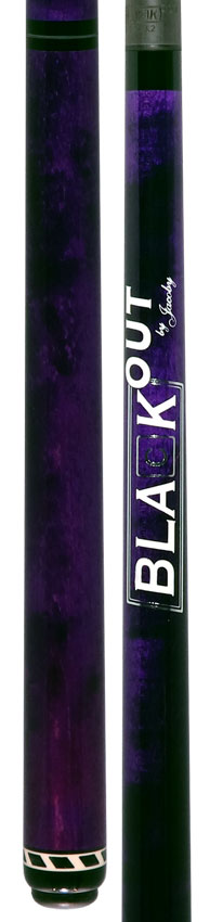 Jacoby BlaCkOut JACBKOUTPUR No Wrap Break/Jump Cue - Purple