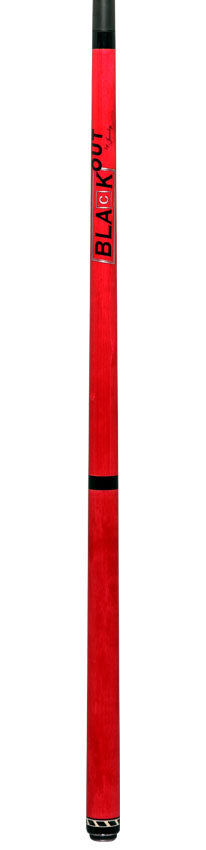 Jacoby BlaCkOut JACBKOUTRD No Wrap Break/Jump Cue - Red