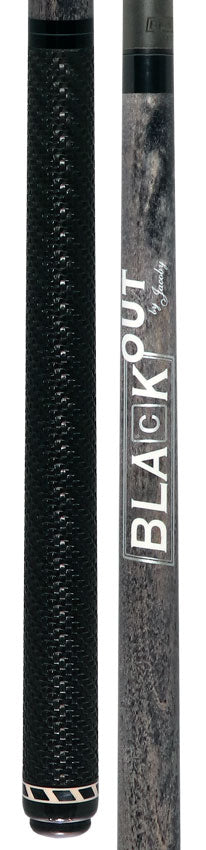 Jacoby BlaCkOut JACBKOUTSGGY Sport Wrap Carbon Fiber Break/Jump Cue - Gray