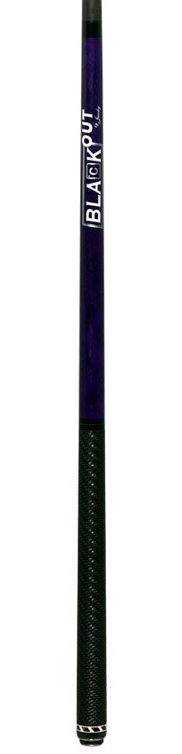 Jacoby BlaCkOut JACBKOUTSGPUR Sport Wrap Carbon Fiber Break/Jump Cue - Purple