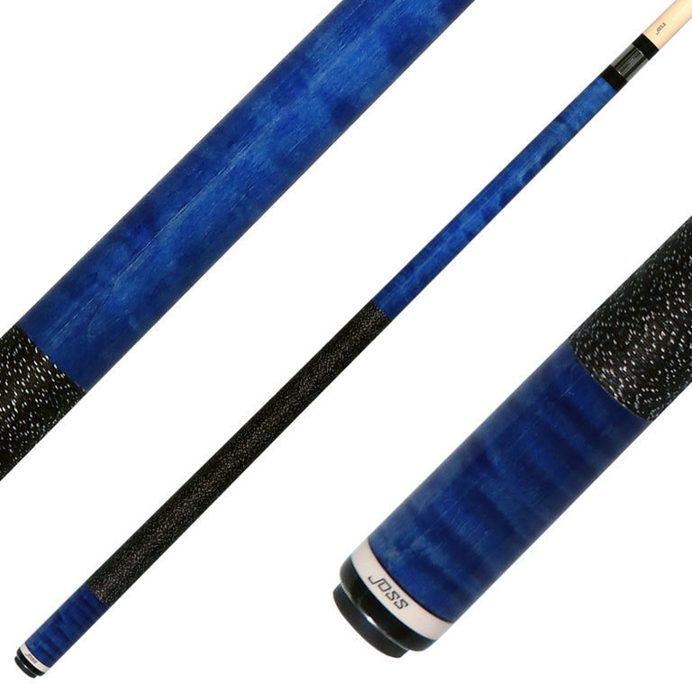 Joss Blue Stained No Wrap Pool Cue - JCBLUE